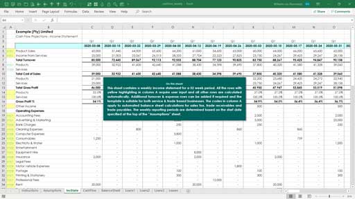 Cash Flow Templates - Excel Skills Australia