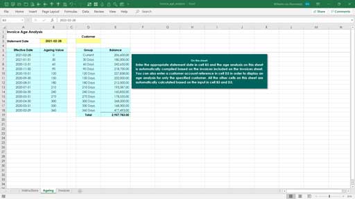 Debtors & Creditors Templates - Excel Skills Australia